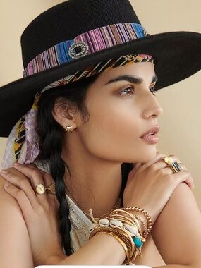 WYETH Anthropology  Western Trimmed Boater